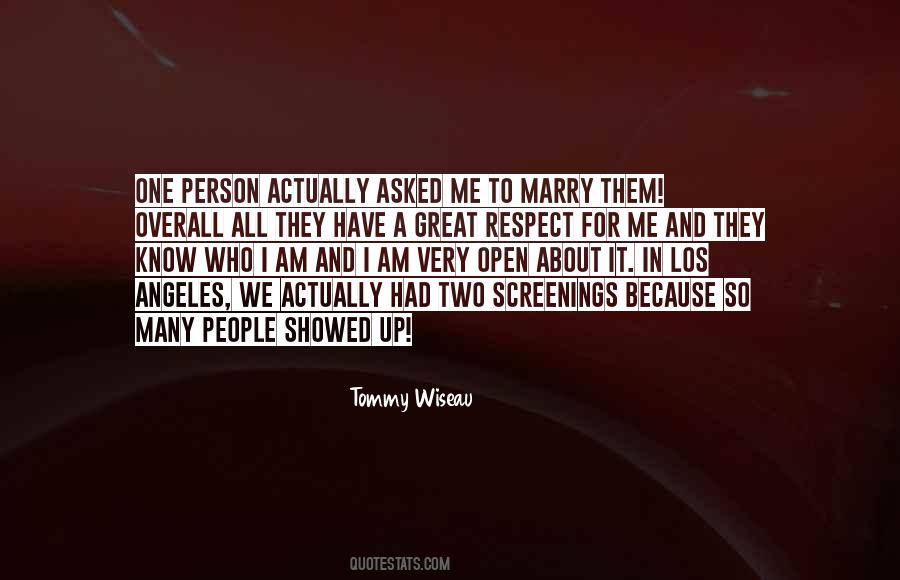 Tommy Wiseau Quotes #930104 Tommy Wiseau Quotes #930104