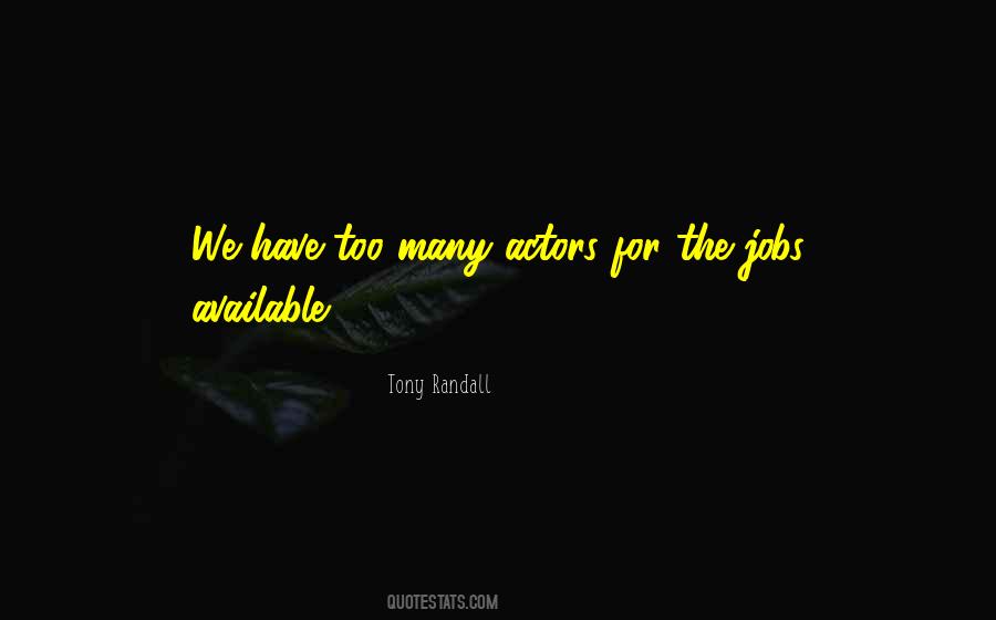 Tony Randall Quotes #1385135