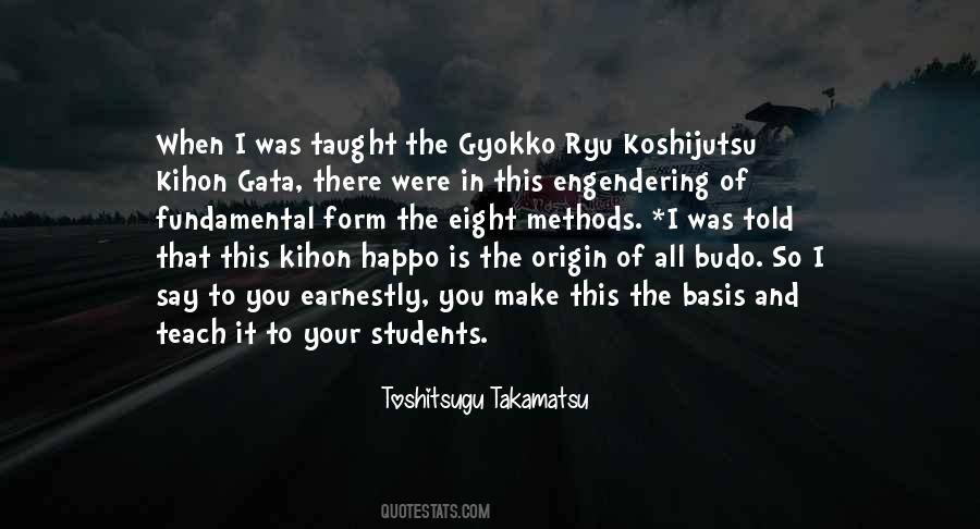 Toshitsugu Takamatsu Quotes #872768