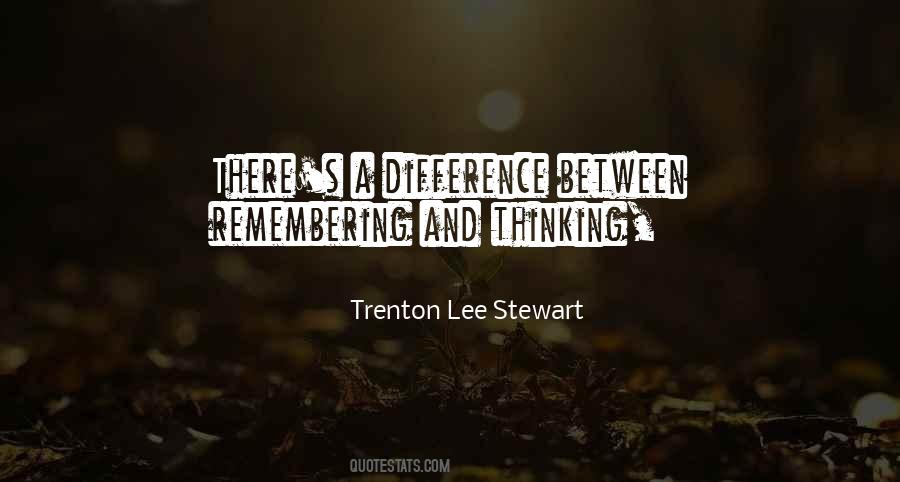 Trenton Lee Stewart Quotes #996646