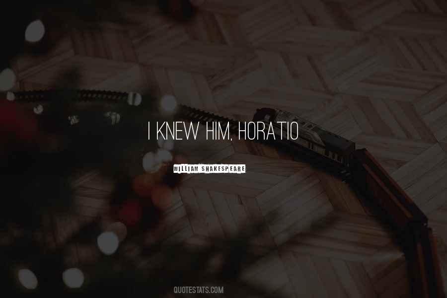 Quotes About Horatio #79626