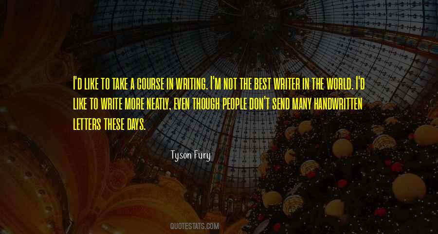 Tyson Fury Quotes #353962
