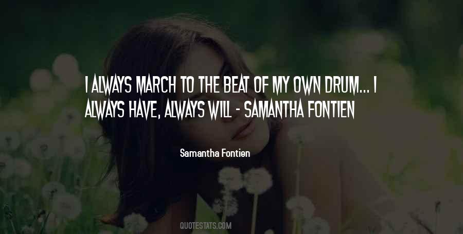 Quotes About Drum Beat #1164706