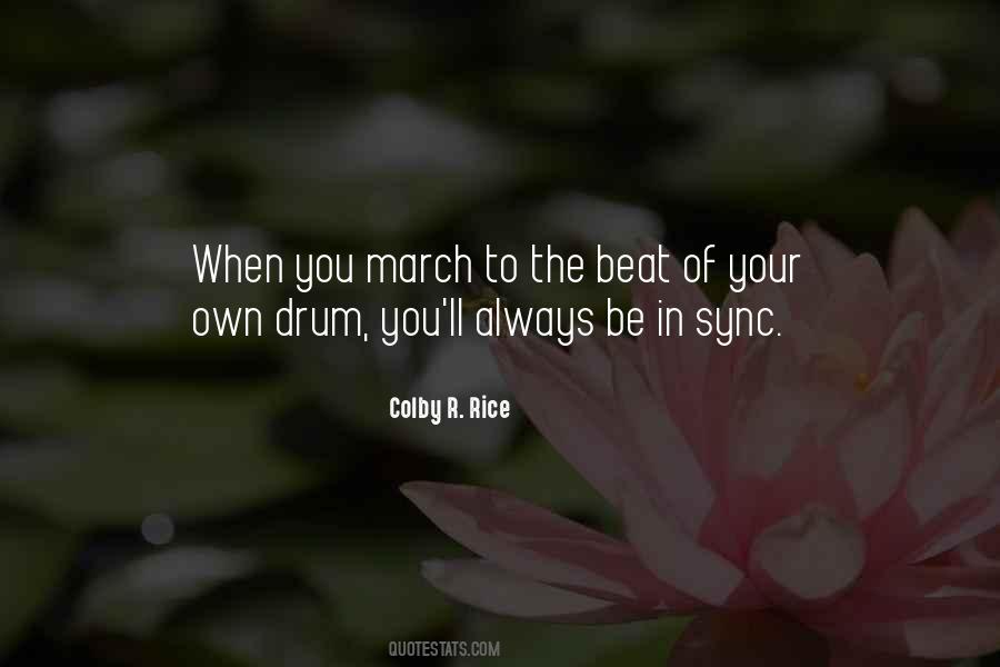 Quotes About Drum Beat #215082