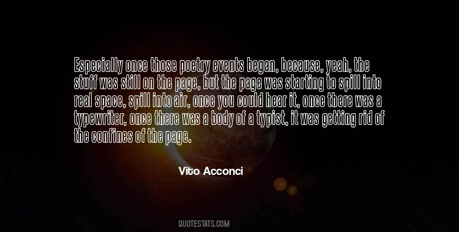 Vito Acconci Quotes #898