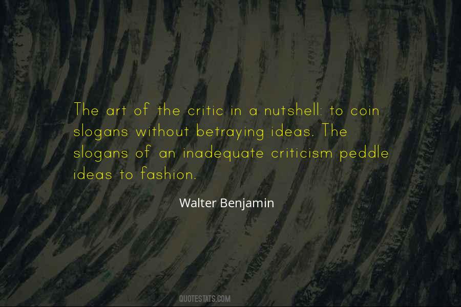 Walter Benjamin Quotes #93663