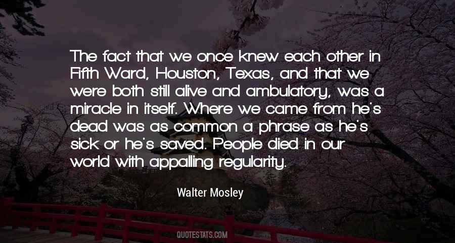 Walter Mosley Quotes #765262