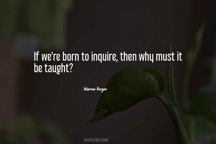 Warren Berger Quotes #191116