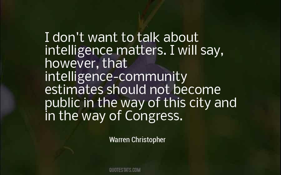 Warren Christopher Quotes #1034449