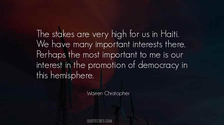 Warren Christopher Quotes #1541147