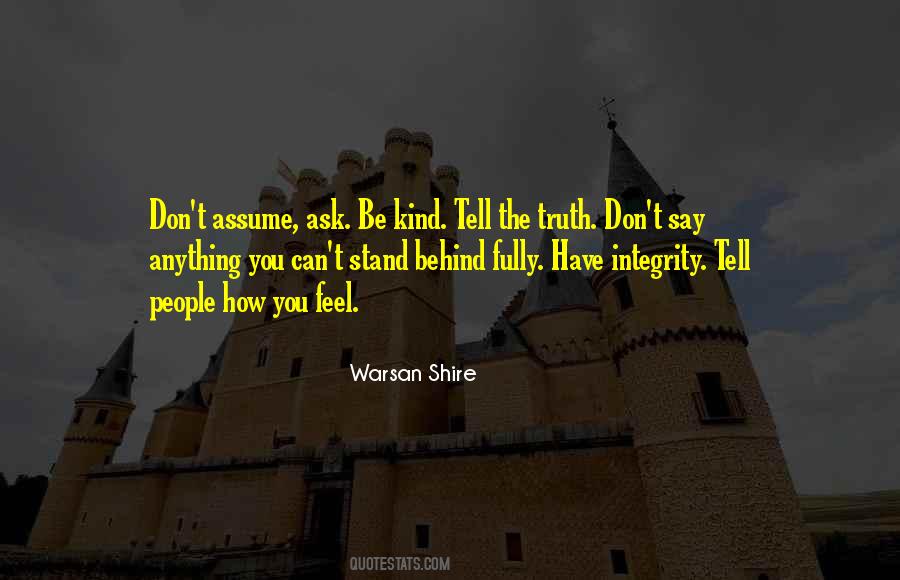 Warsan Shire Quotes #1477320
