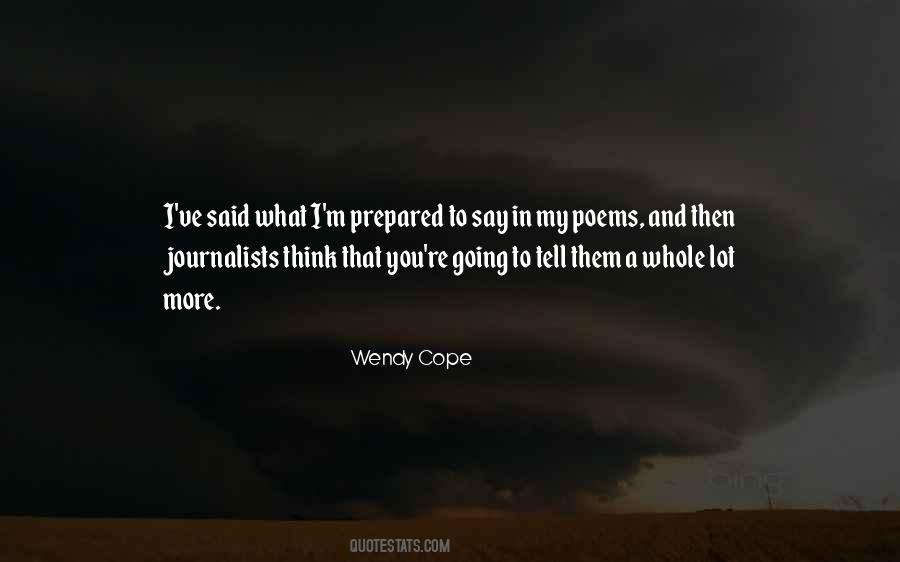 Wendy Cope Quotes #1866747