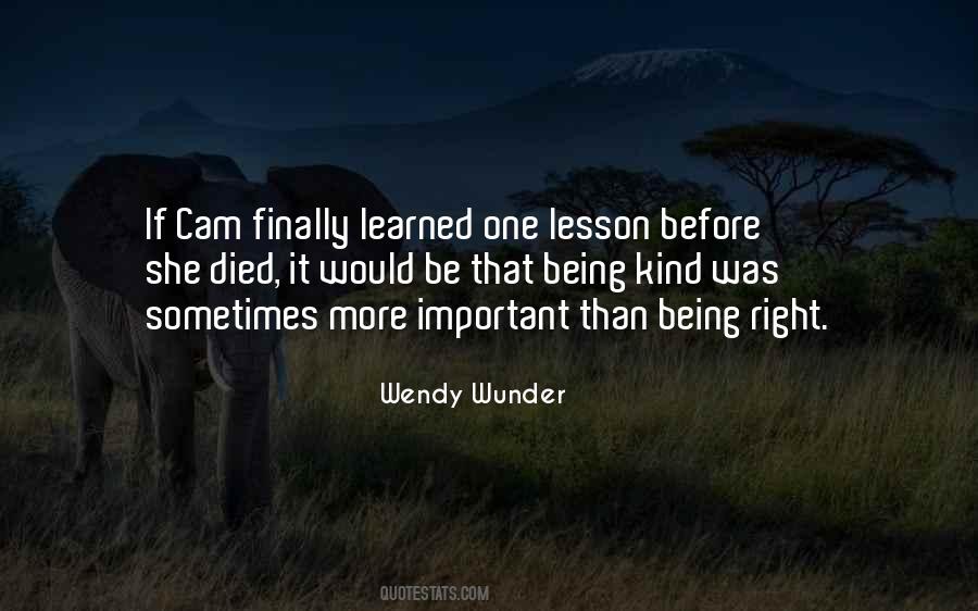 Wendy Wunder Quotes #1239374