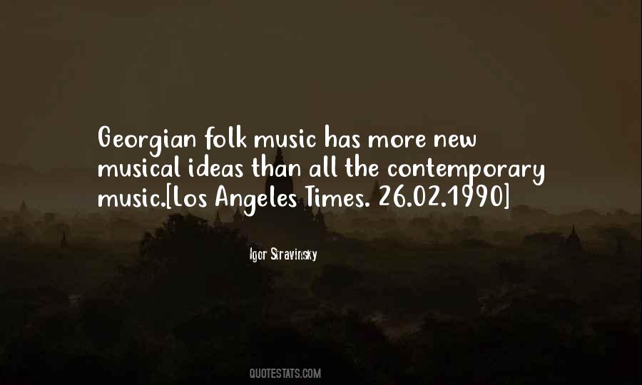 Quotes About Folk Music #489288