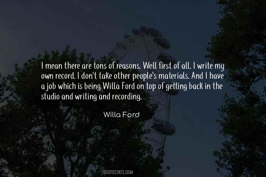 Willa Ford Quotes #409995