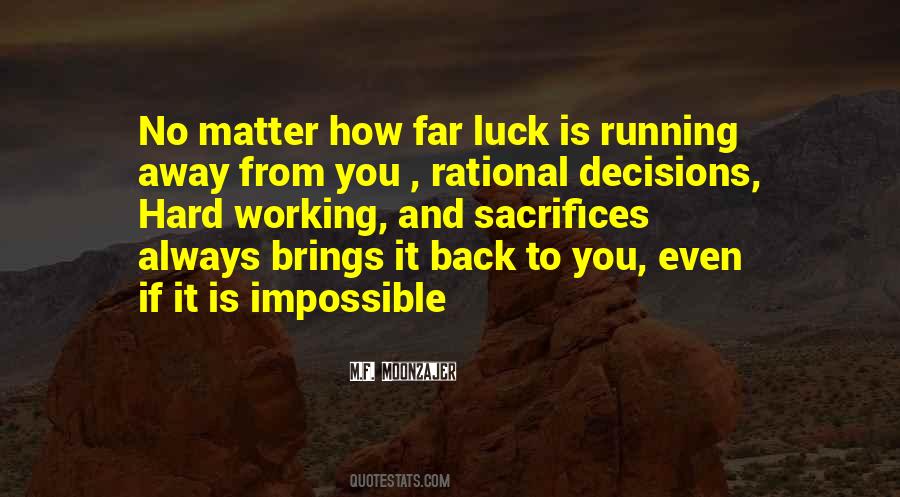 Quotes About Hard Luck #268877