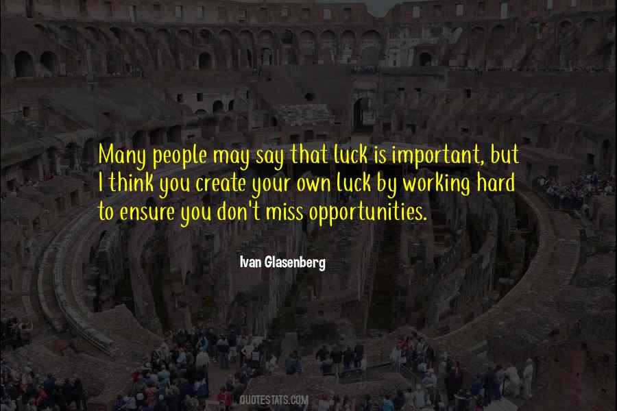 Quotes About Hard Luck #777127