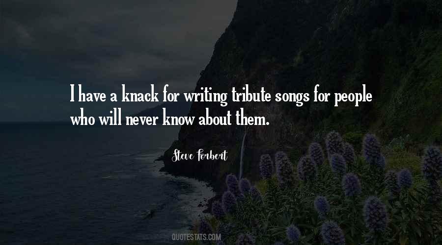 Quotes About Tribute #572956 Quotes About Tribute #572956