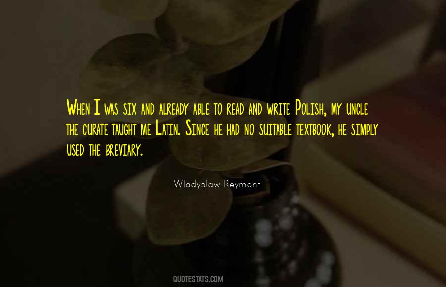 Wladyslaw Reymont Quotes #1804293