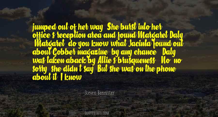 Aback Quotes #922801