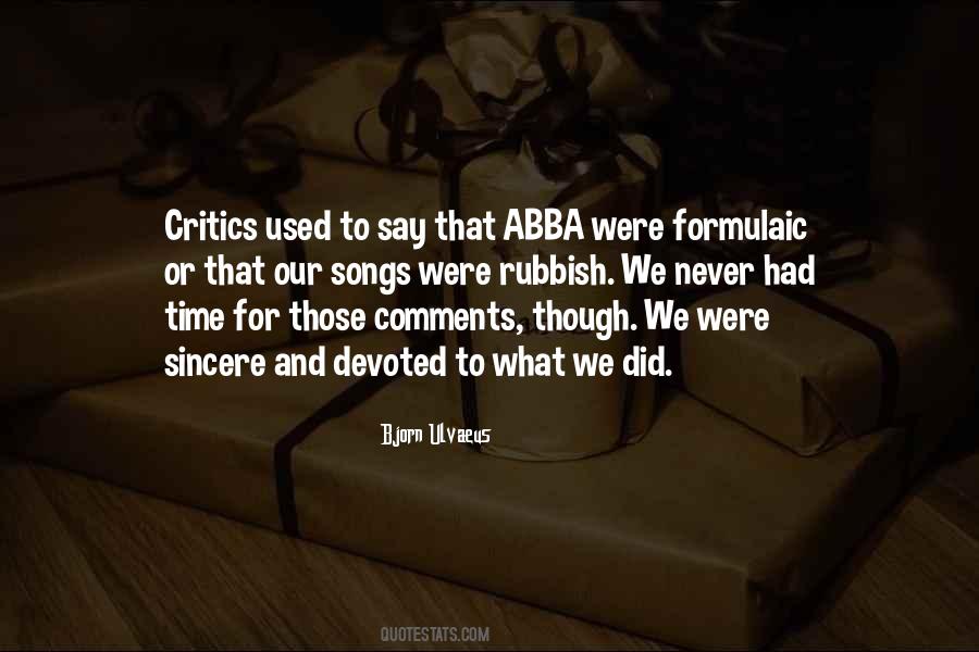 Abba's Quotes #1219061