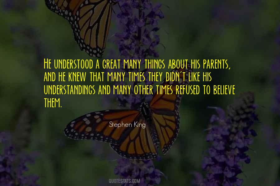 Quotes About Understandings #1801002