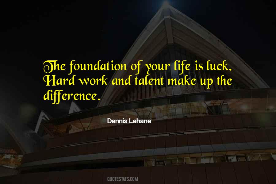 Quotes About Hard Work And Luck #211966