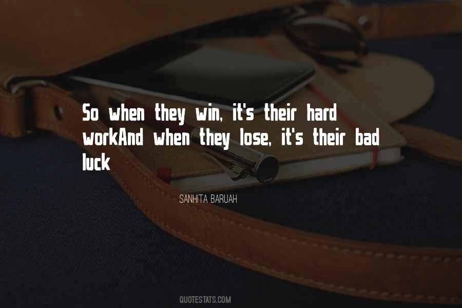 Quotes About Hard Work And Luck #44461