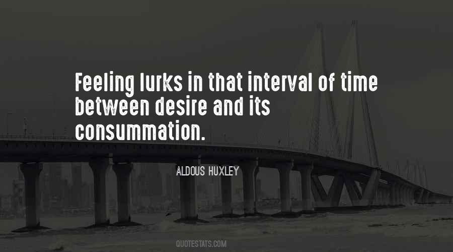 Quotes About Consummation #1680502