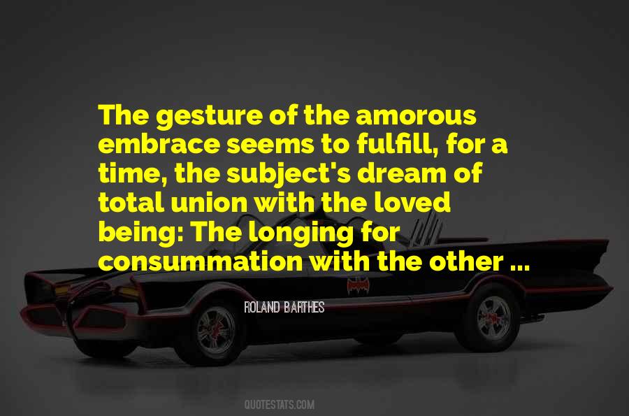 Quotes About Consummation #1704623