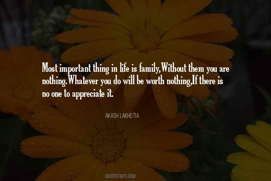 Quotes About Life Without Family #161708