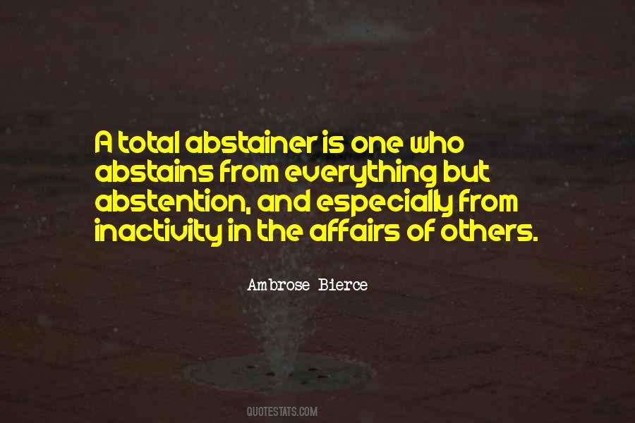 Abstainer Quotes #1784312