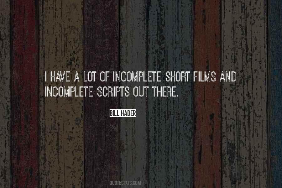 Quotes About Short Films #1300082