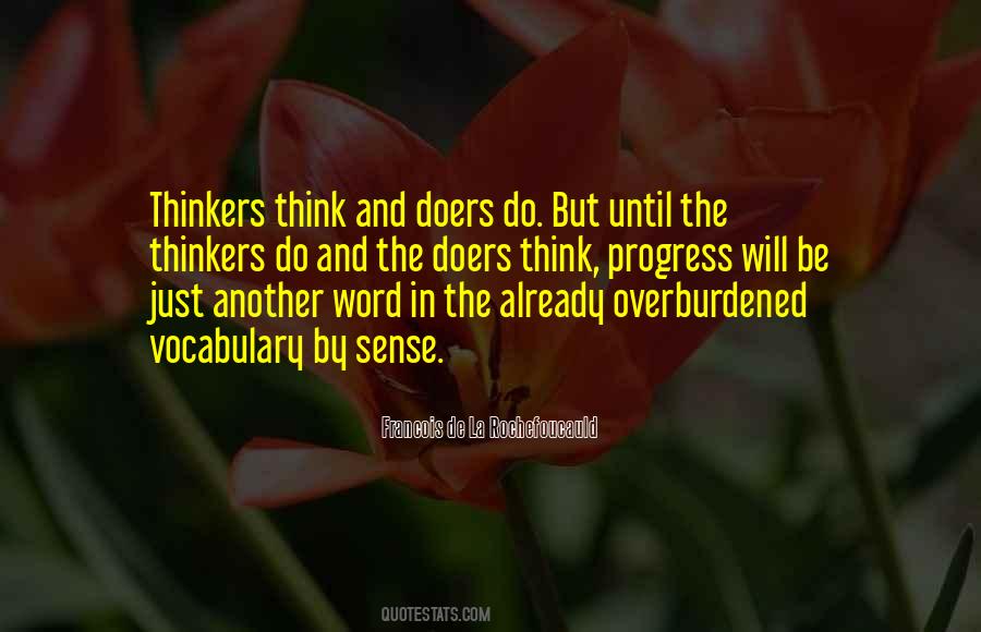 Quotes About Thinkers And Doers #1176029