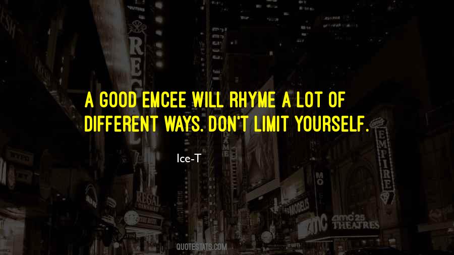 Quotes About Emcee #816617