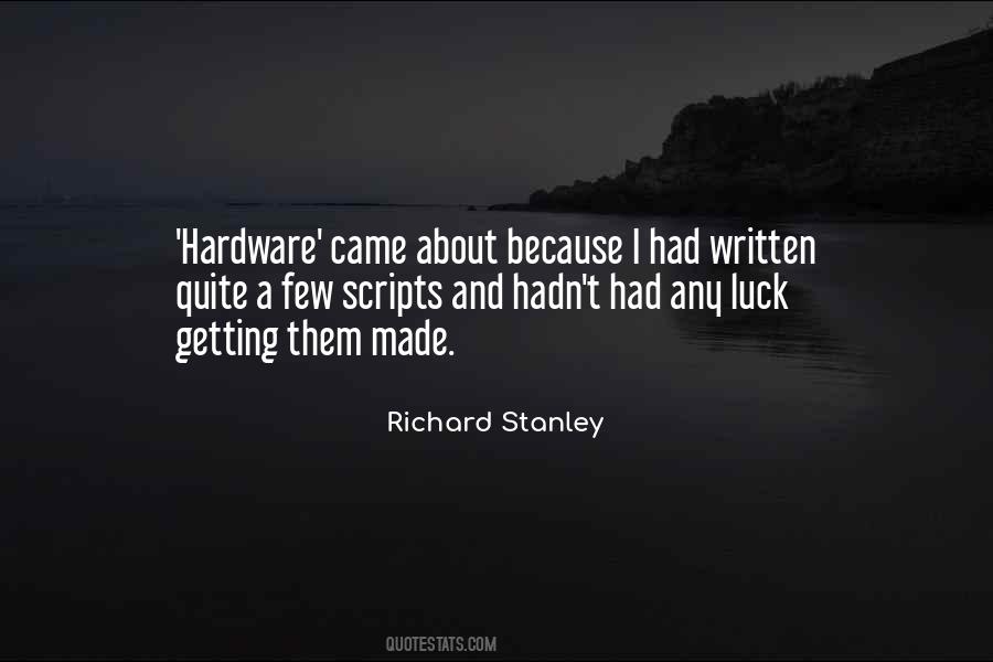 Quotes About Hardware #624683