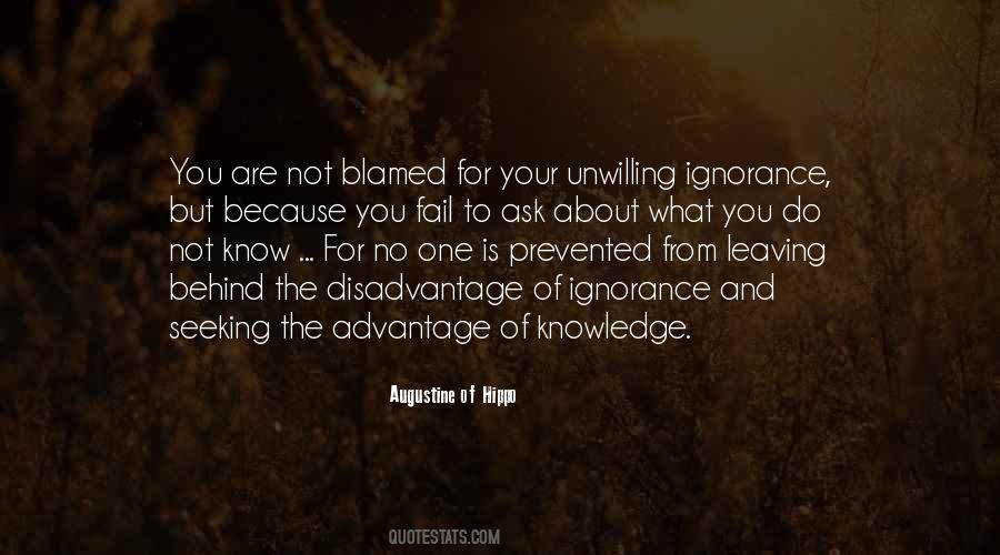 Quotes About Knowledge And Ignorance #488275