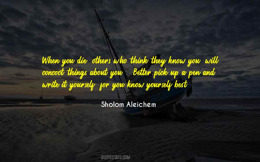 Aleichem Quotes #623787