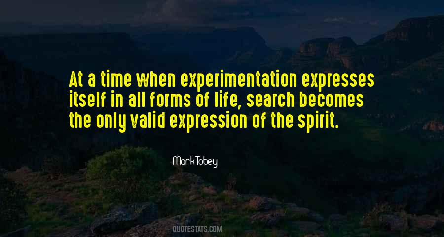 Quotes About Experimentation #273501