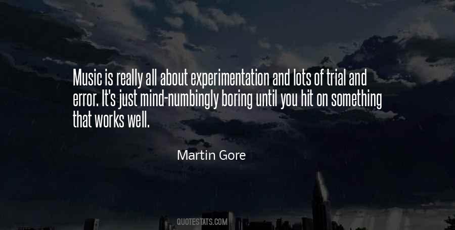 Quotes About Experimentation #322926