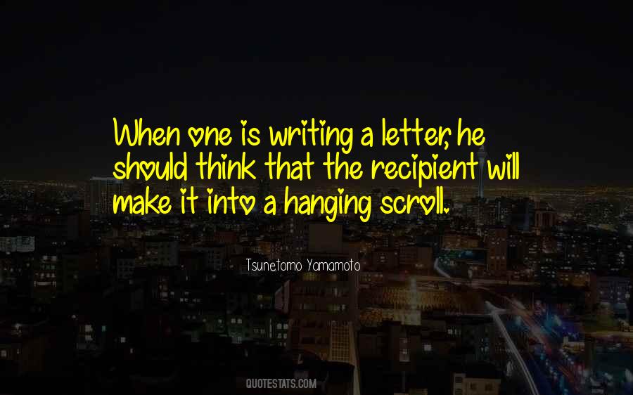 Quotes About A Letter #1135132