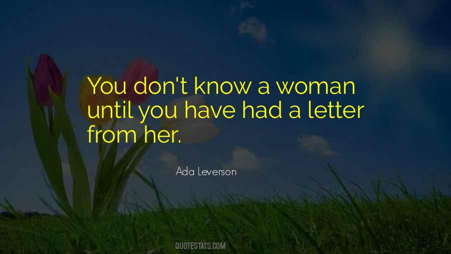 Quotes About A Letter #986368