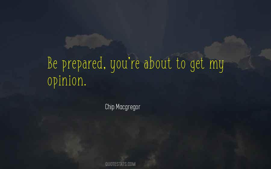 Quotes About Prepared #1746761