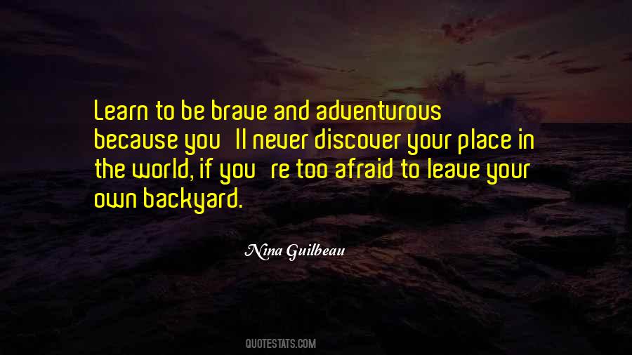 Quotes About Adventurous #982762