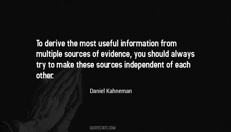 Quotes About Sources Of Information #1783950