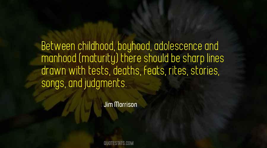 Quotes About Boyhood #1318008