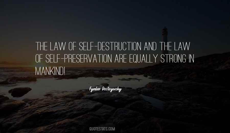 Quotes About Self Destruction #1024283