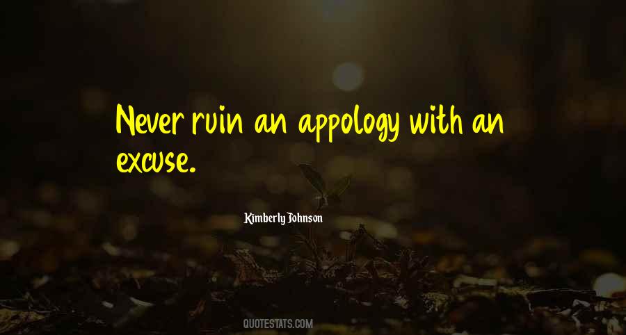 Appology Quotes #732170