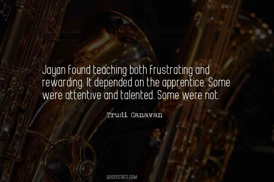 Apprentice's Quotes #206048