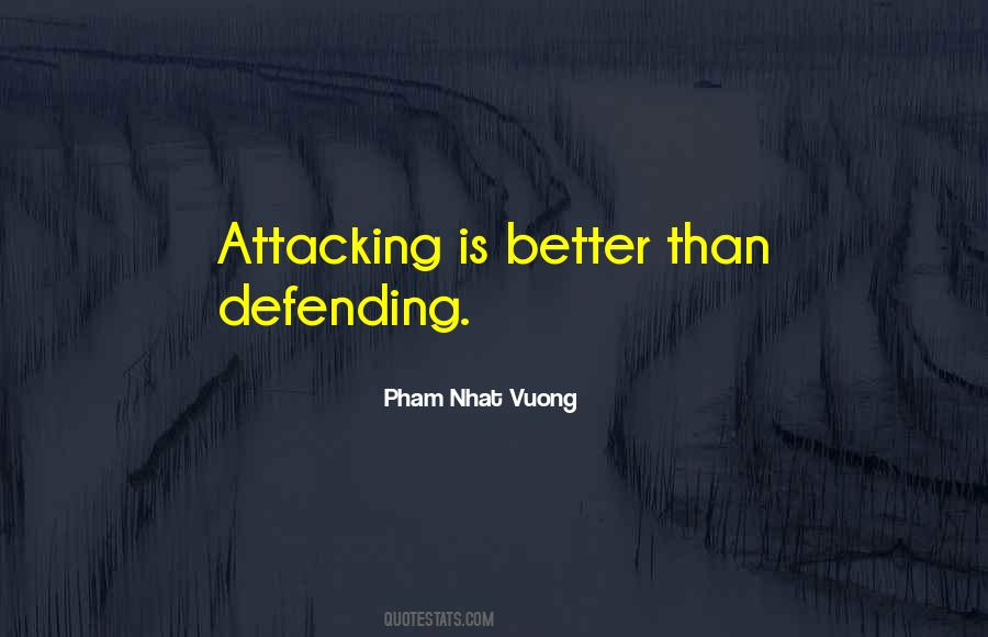 Quotes About Defending #1243235